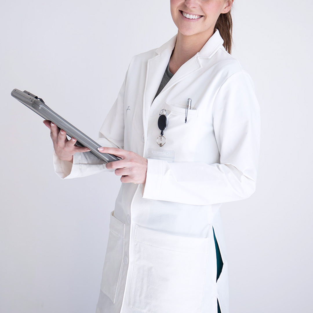 Women's Long Lab Coat – La Forma Med